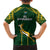 South Africa Rugby Family Matching Short Sleeve Bodycon Dress and Hawaiian Shirt 2023 Go Champions World Cup Springboks - Wonder Print Shop