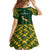 South Africa Rugby Family Matching Short Sleeve Bodycon Dress and Hawaiian Shirt 2023 Go Champions World Cup Springboks - Wonder Print Shop