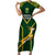 South Africa Rugby Family Matching Short Sleeve Bodycon Dress and Hawaiian Shirt 2023 Go Champions World Cup Springboks - Wonder Print Shop