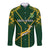 South Africa Rugby Long Sleeve Button Shirt 2023 Go Champions World Cup Springboks - Wonder Print Shop