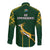 South Africa Rugby Long Sleeve Button Shirt 2023 Go Champions World Cup Springboks - Wonder Print Shop