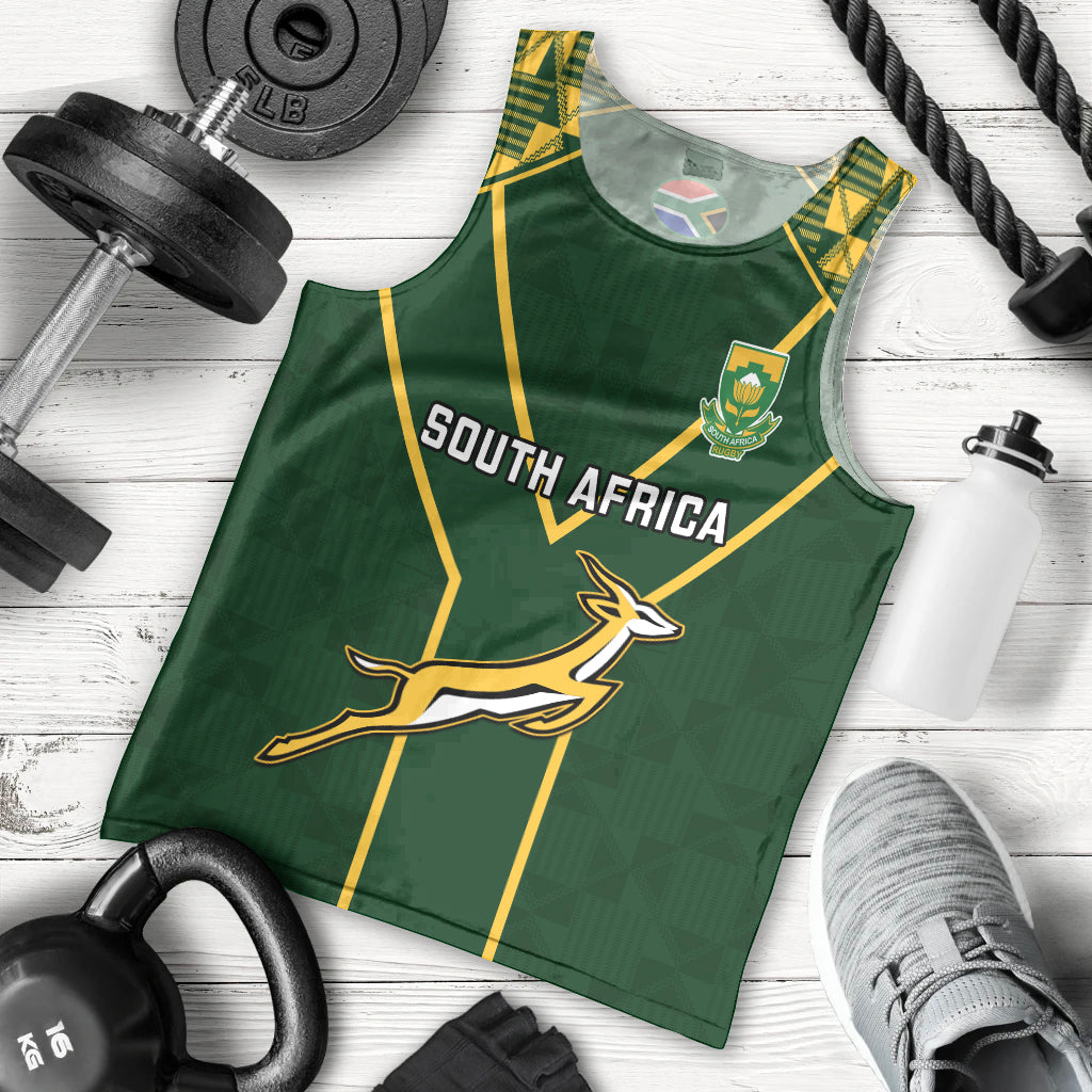 South Africa Rugby Men Tank Top 2023 Go Champions World Cup Springboks - Wonder Print Shop