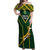 South Africa Rugby Off Shoulder Maxi Dress 2023 Go Champions World Cup Springboks - Wonder Print Shop