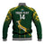 Custom South Africa Rugby Baseball Jacket 2023 Go Champions World Cup Springboks - Wonder Print Shop