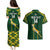 Custom South Africa Rugby Couples Matching Puletasi Dress and Hawaiian Shirt 2023 Go Champions World Cup Springboks - Wonder Print Shop