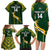 Custom South Africa Rugby Family Matching Long Sleeve Bodycon Dress and Hawaiian Shirt 2023 Go Champions World Cup Springboks - Wonder Print Shop