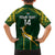 Custom South Africa Rugby Family Matching Off Shoulder Long Sleeve Dress and Hawaiian Shirt 2023 Go Champions World Cup Springboks - Wonder Print Shop