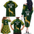 Custom South Africa Rugby Family Matching Off Shoulder Long Sleeve Dress and Hawaiian Shirt 2023 Go Champions World Cup Springboks - Wonder Print Shop