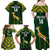 Custom South Africa Rugby Family Matching Off Shoulder Maxi Dress and Hawaiian Shirt 2023 Go Champions World Cup Springboks - Wonder Print Shop