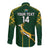 Custom South Africa Rugby Long Sleeve Button Shirt 2023 Go Champions World Cup Springboks - Wonder Print Shop