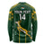 Personalised South Africa Rugby Long Sleeve Shirt 2023 Go Springboks World Cup - Wonder Print Shop