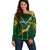 Custom South Africa Rugby Off Shoulder Sweater 2023 Go Champions World Cup Springboks - Wonder Print Shop