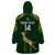 Custom South Africa Rugby Wearable Blanket Hoodie 2023 Go Champions World Cup Springboks - Wonder Print Shop