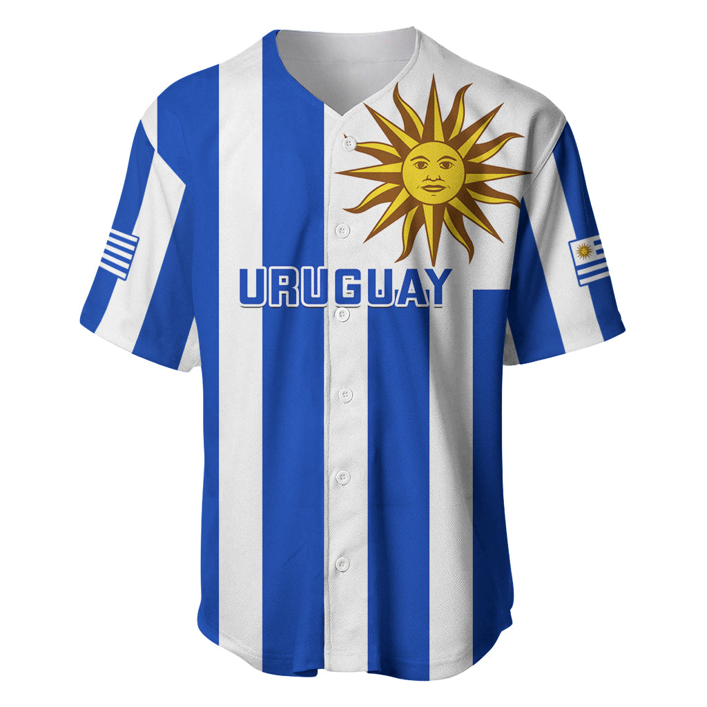 Uruguay Rugby Baseball Jersey Go Los Teros Flag Style - Wonder Print Shop