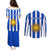 Uruguay Rugby Couples Matching Puletasi Dress and Long Sleeve Button Shirts Go Los Teros Flag Style - Wonder Print Shop