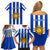 Uruguay Rugby Family Matching Off Shoulder Short Dress and Hawaiian Shirt Go Los Teros Flag Style - Wonder Print Shop