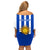 Uruguay Rugby Family Matching Off Shoulder Short Dress and Hawaiian Shirt Go Los Teros Flag Style - Wonder Print Shop