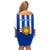 Uruguay Rugby Off Shoulder Short Dress Go Los Teros Flag Style - Wonder Print Shop