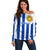 Uruguay Rugby Off Shoulder Sweater Go Los Teros Flag Style - Wonder Print Shop