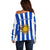 Uruguay Rugby Off Shoulder Sweater Go Los Teros Flag Style - Wonder Print Shop