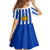 Custom Uruguay Rugby Kid Short Sleeve Dress Go Los Teros Flag Style - Wonder Print Shop