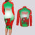 Wales Rugby Couples Matching Long Sleeve Bodycon Dress and Long Sleeve Button Shirts 2023 Come On Cymru Champions World Cup - Wonder Print Shop