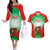 Wales Rugby Couples Matching Off The Shoulder Long Sleeve Dress and Hawaiian Shirt 2023 Come On Cymru Champions World Cup - Wonder Print Shop