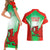 Wales Rugby Couples Matching Short Sleeve Bodycon Dress and Hawaiian Shirt 2023 Come On Cymru Champions World Cup - Wonder Print Shop