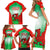 Wales Rugby Family Matching Short Sleeve Bodycon Dress and Hawaiian Shirt 2023 Come On Cymru Champions World Cup - Wonder Print Shop