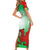 Wales Rugby Family Matching Short Sleeve Bodycon Dress and Hawaiian Shirt 2023 Come On Cymru Champions World Cup - Wonder Print Shop