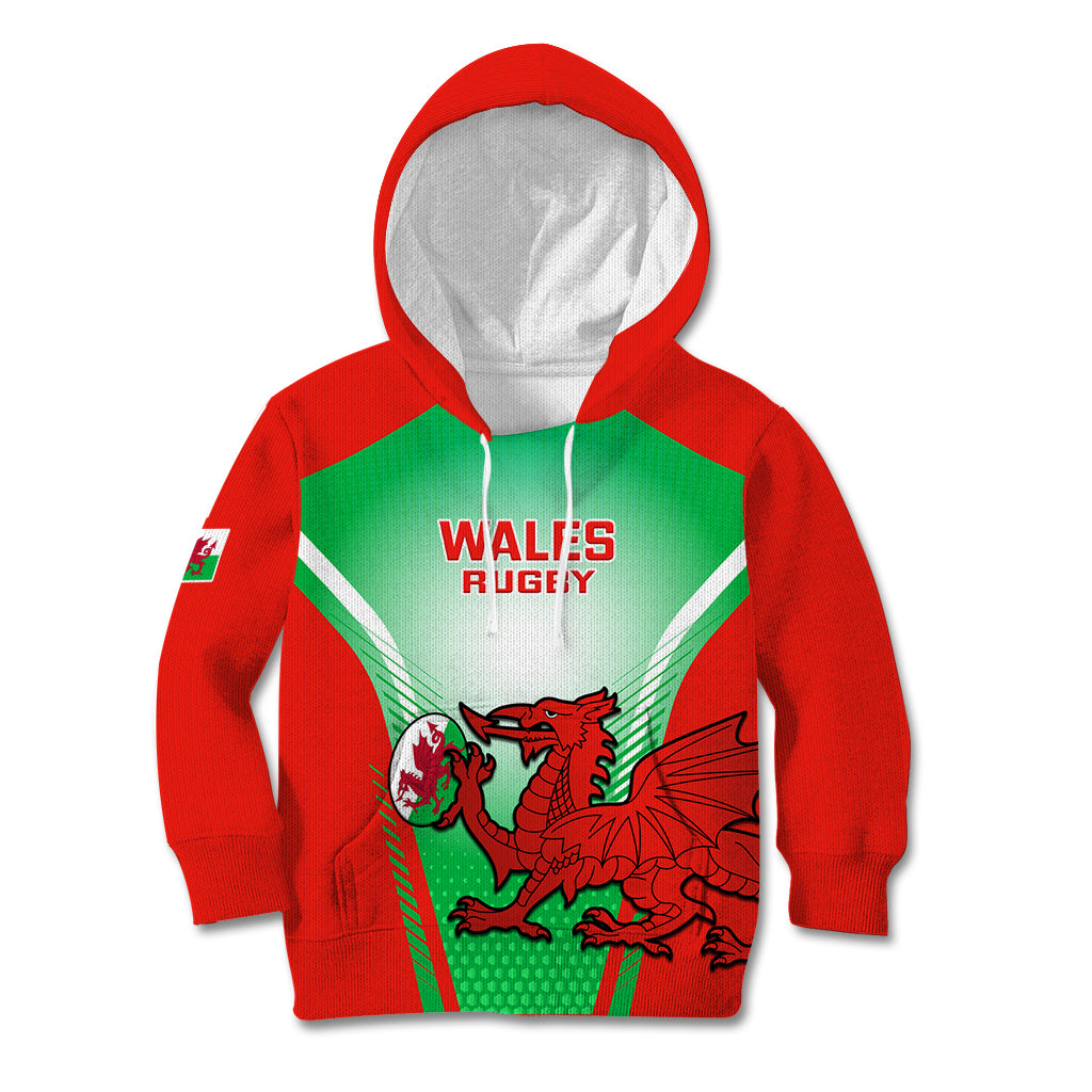 Wales Rugby Kid Hoodie 2023 Come On Cymru Champions World Cup - Wonder Print Shop