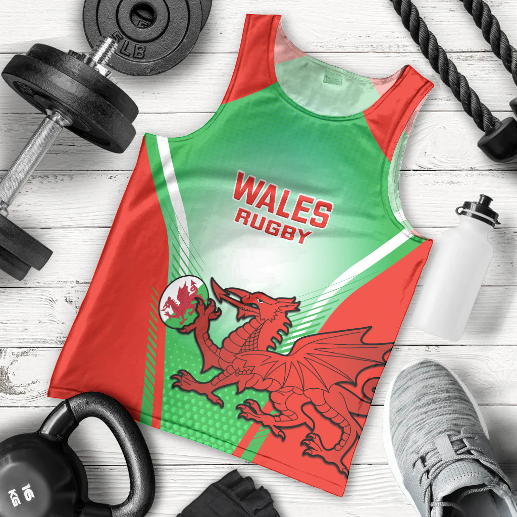 Wales Rugby Men Tank Top 2023 Come On Cymru Champions World Cup - Wonder Print Shop