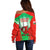 Wales Rugby Off Shoulder Sweater 2023 Come On Cymru Champions World Cup - Wonder Print Shop