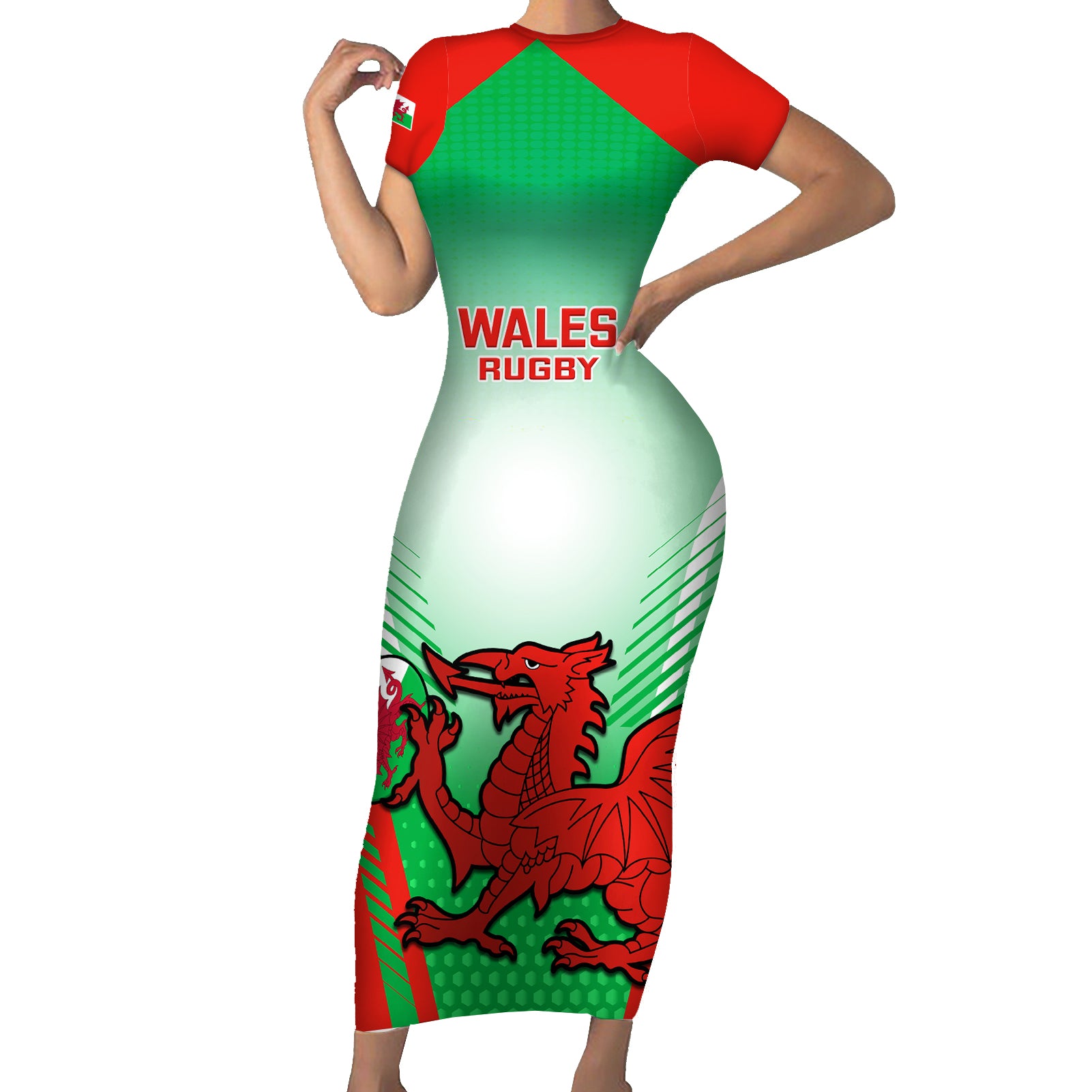 custom-wales-rugby-short-sleeve-bodycon-dress-2023-come-on-cymru-champions-world-cup