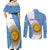 Argentina Rugby Couples Matching Off Shoulder Maxi Dress and Long Sleeve Button Shirts 2023 Go Champions Los Pumas World Cup - Wonder Print Shop