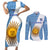 Argentina Rugby Couples Matching Short Sleeve Bodycon Dress and Long Sleeve Button Shirts 2023 Go Champions Los Pumas World Cup - Wonder Print Shop