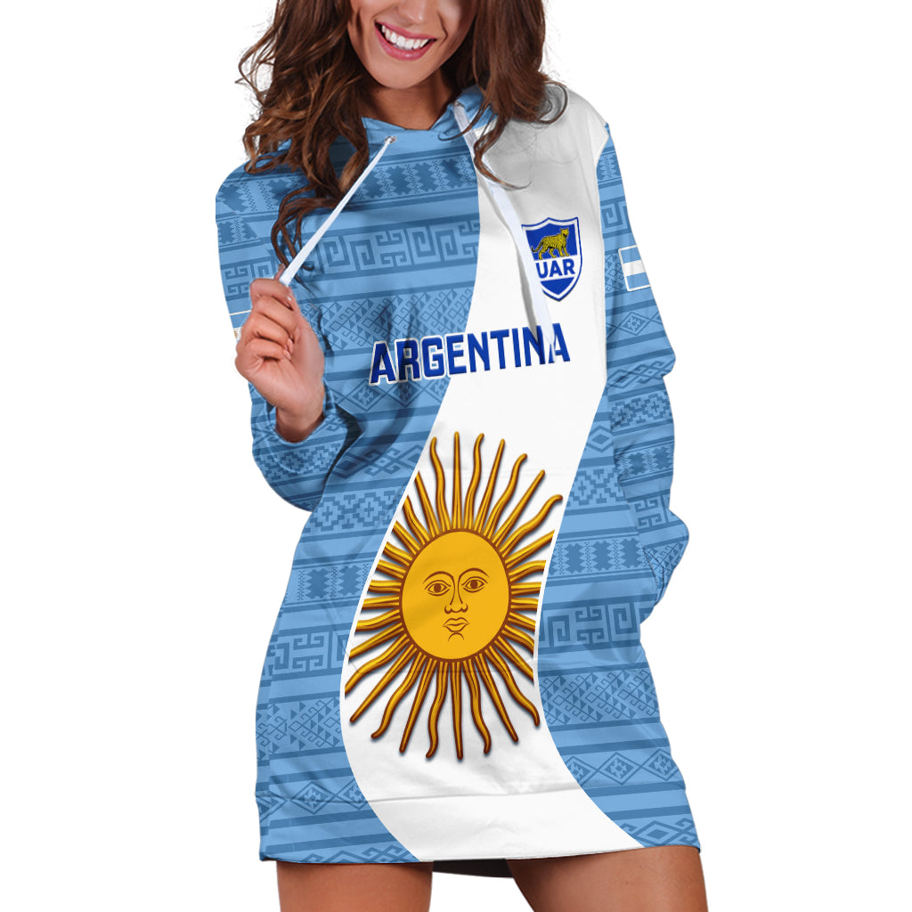 Argentina Rugby Hoodie Dress 2023 Go Champions Los Pumas World Cup - Wonder Print Shop