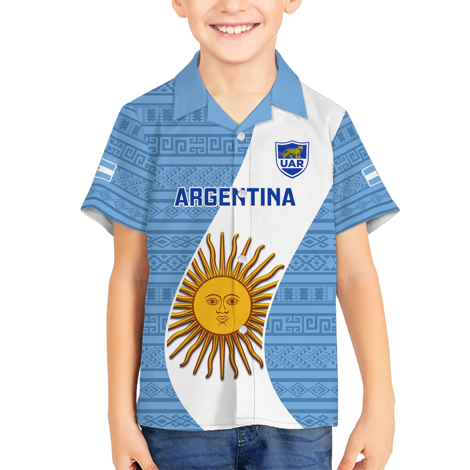 Argentina Rugby Kid Hawaiian Shirt 2023 Go Champions Los Pumas World Cup - Wonder Print Shop