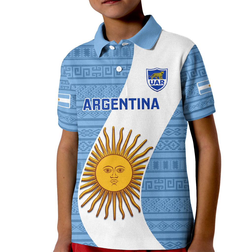 Argentina Rugby Kid Polo Shirt 2023 Go Champions Los Pumas World Cup - Wonder Print Shop