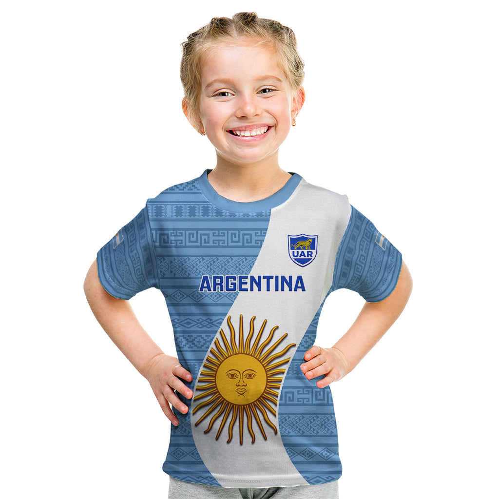 Argentina Rugby Kid T Shirt 2023 Go Champions Los Pumas World Cup - Wonder Print Shop