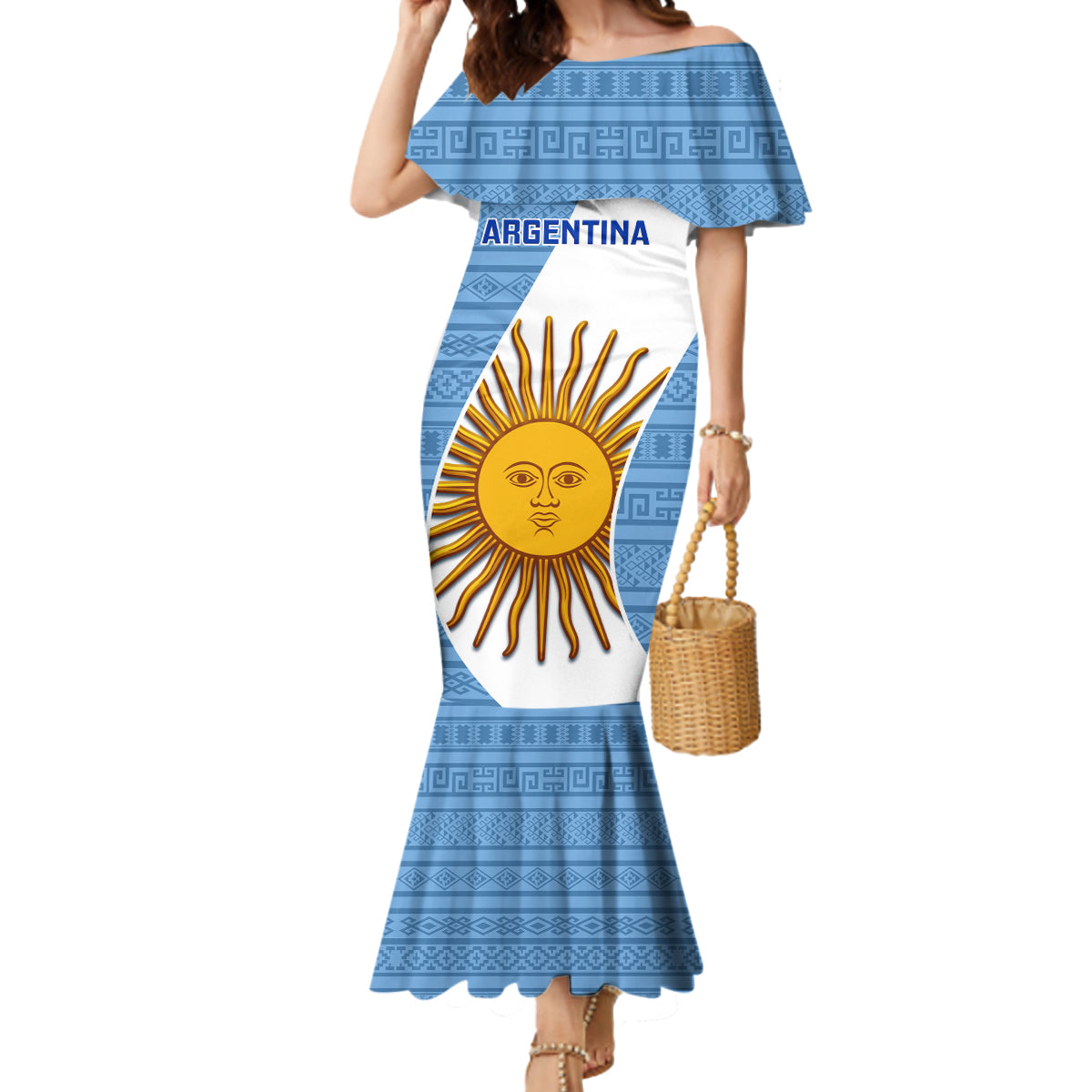 Argentina Rugby Mermaid Dress 2023 Go Champions Los Pumas World Cup - Wonder Print Shop