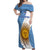 Argentina Rugby Off Shoulder Maxi Dress 2023 Go Champions Los Pumas World Cup - Wonder Print Shop