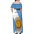 Argentina Rugby Off Shoulder Maxi Dress 2023 Go Champions Los Pumas World Cup - Wonder Print Shop