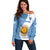 Argentina Rugby Off Shoulder Sweater 2023 Go Champions Los Pumas World Cup - Wonder Print Shop