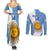 Custom Argentina Rugby Couples Matching Summer Maxi Dress and Long Sleeve Button Shirts 2023 Go Champions Los Pumas World Cup - Wonder Print Shop