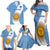 Custom Argentina Rugby Family Matching Off Shoulder Maxi Dress and Hawaiian Shirt 2023 Go Champions Los Pumas World Cup - Wonder Print Shop