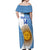 Custom Argentina Rugby Off Shoulder Maxi Dress 2023 Go Champions Los Pumas World Cup - Wonder Print Shop