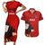 Chile Rugby Couples Matching Short Sleeve Bodycon Dress and Hawaiian Shirt 2023 Los Condores Grunge Style - Wonder Print Shop