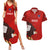 Chile Rugby Couples Matching Summer Maxi Dress and Hawaiian Shirt 2023 Los Condores Grunge Style - Wonder Print Shop