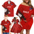 Chile Rugby Family Matching Off Shoulder Short Dress and Hawaiian Shirt 2023 Los Condores Grunge Style - Wonder Print Shop